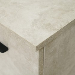 Berlis Dressing Table High Gloss Smokey Grey