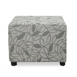 Picasso Ottoman in Pattern L.Grey Fabric