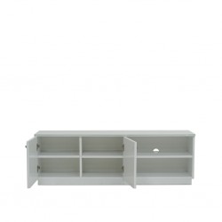 Monaco Low TV Cabinet White High Gloss