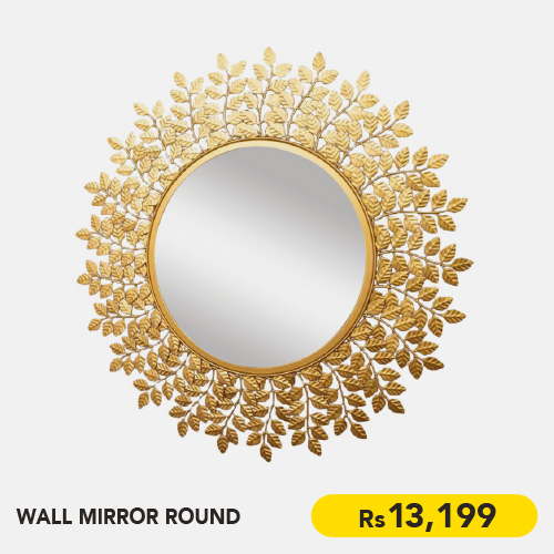 WALL MIRROR ROUND L90XW90XD3 CM