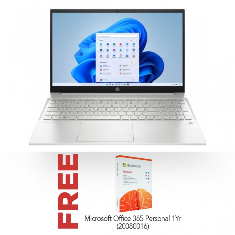 HP Pavilion Laptop 15-eg3146nia Core™ i5 1335U & Free Microsoft Office 365 Personal 1Yr