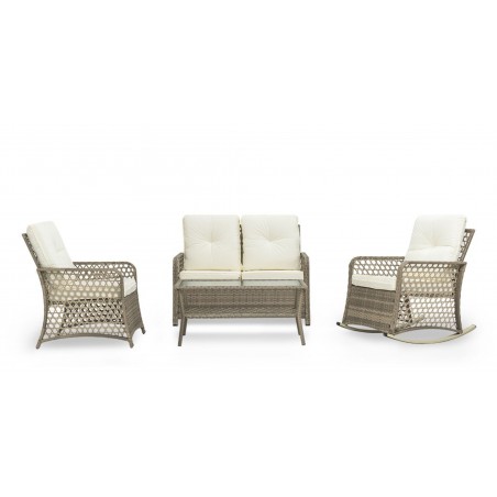 Praia Sofa set 2+1+Rocking chair+coffee table