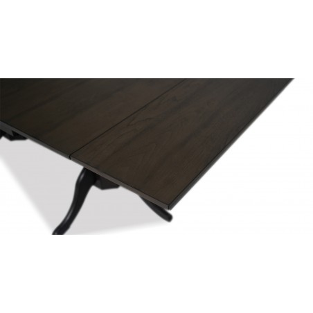 Huston Table and 10 Chairs Rubberwood Grey Fabric