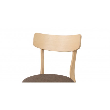 Tarva Table and 6 Chairs Fabric Brown