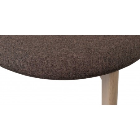 Tarva Table and 6 Chairs Fabric Brown