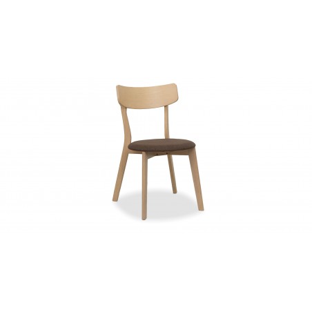 Tarva Table and 6 Chairs Fabric Brown