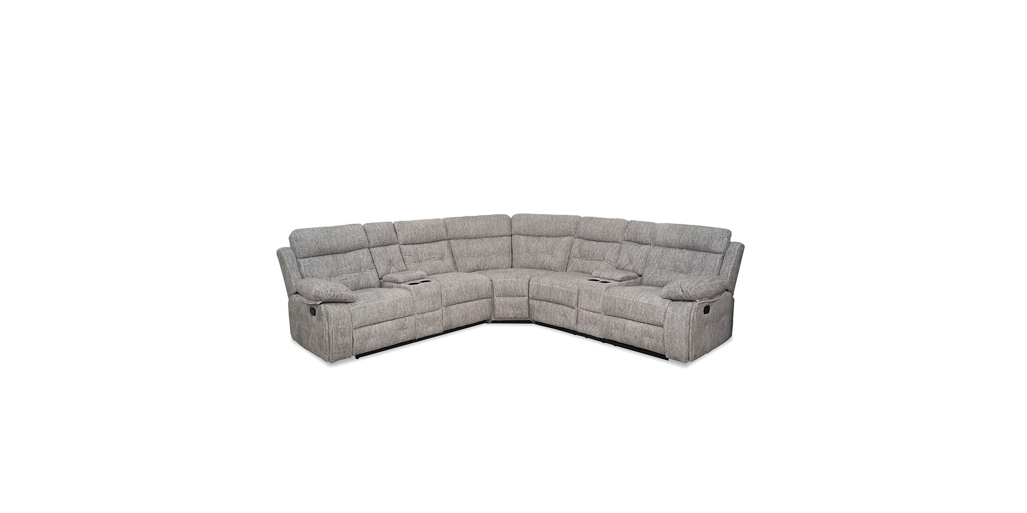 Halton Bay Sofa Corner Recliner in L.Grey Col Fab