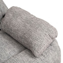 Halton Bay Sofa Corner Recliner in L.Grey Col Fab Halton Bay Sofa Corner Recliner in L.Grey Col Fab