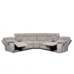 Halton Bay Sofa Corner Recliner in L.Grey Col Fab Halton Bay Sofa Corner Recliner in L.Grey Col Fab