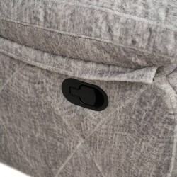 Halton Bay Sofa Corner Recliner in L.Grey Col Fab Halton Bay Sofa Corner Recliner in L.Grey Col Fab