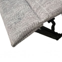 Halton Bay Sofa Corner Recliner in L.Grey Col Fab Halton Bay Sofa Corner Recliner in L.Grey Col Fab