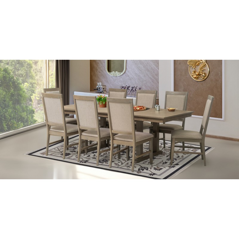 Froseto Table and 10 Chairs Rubberwood Froseto Table and 10 Chairs Rubberwood