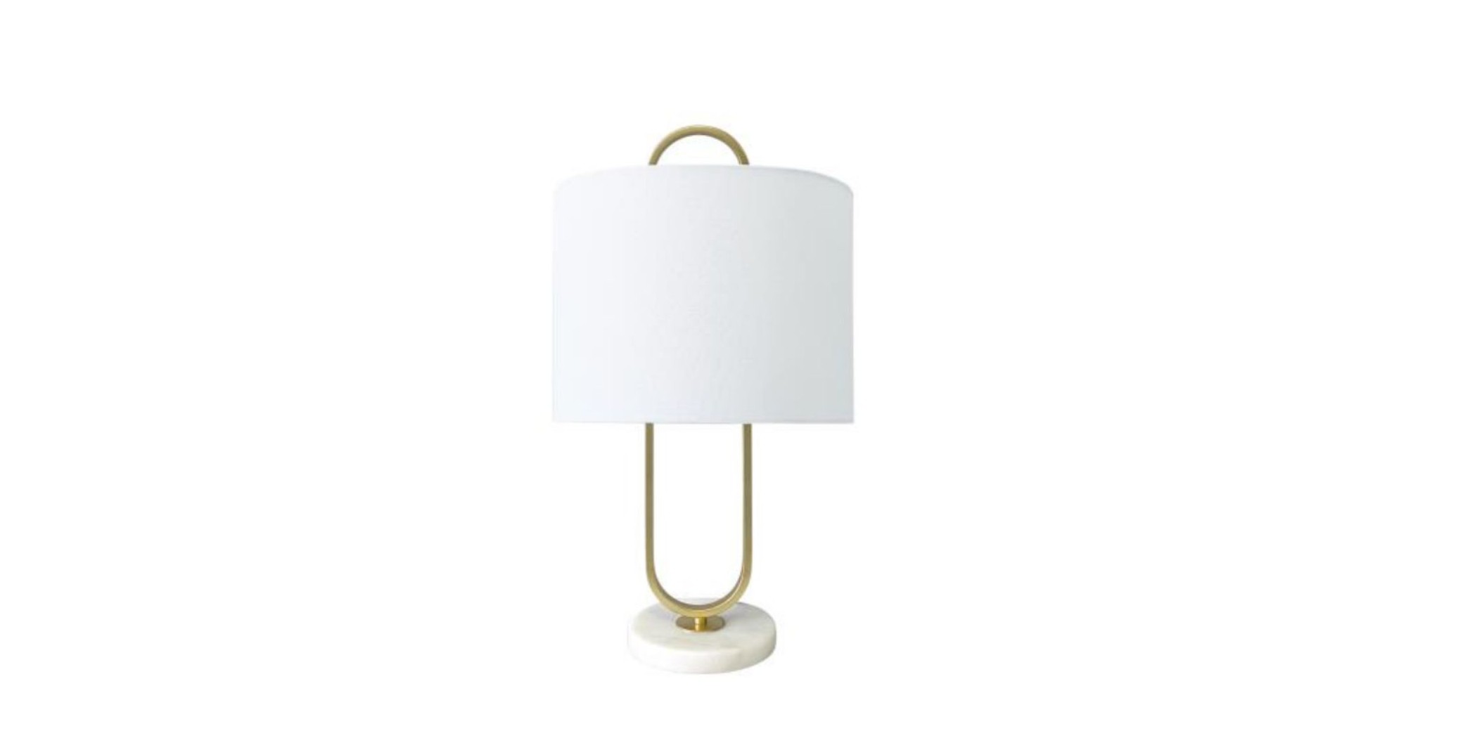 Table Lamp In Metal & White Marble ML185316-T