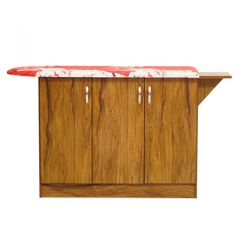 Athens Ironing Table 3 Doors Brown Kiaat