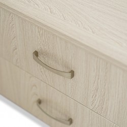 Ooden Low TV Cabinet With Crome Leg Wash Oak & Orange Ooden Low TV Cabinet With Crome Leg Wash Oak & Orange