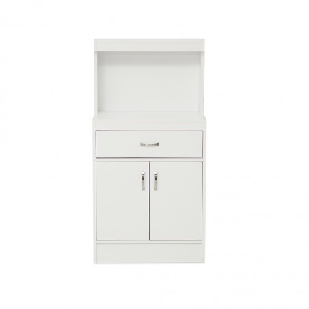 Brook Microwave Stand Peau D'orange (White)