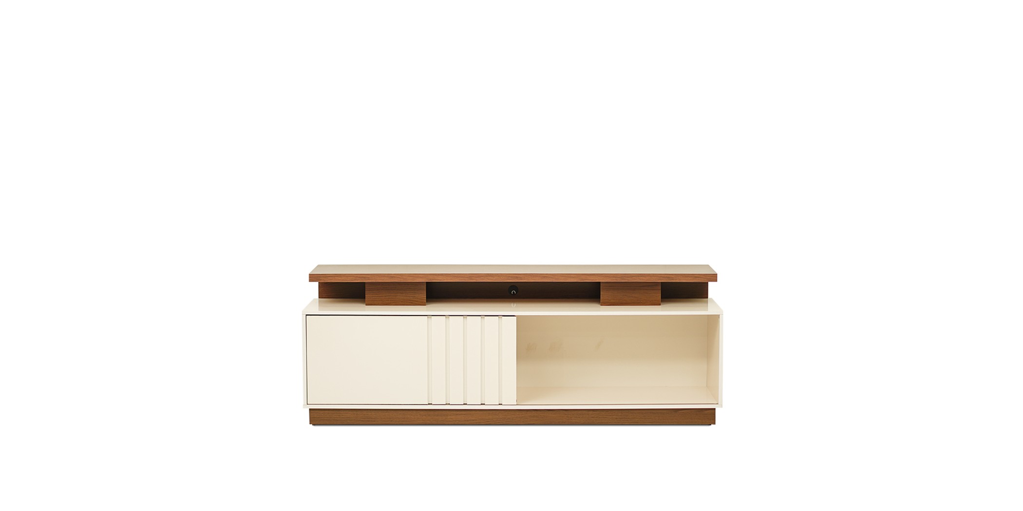 Michigan Low TV Cabinet Marroquim/Off White