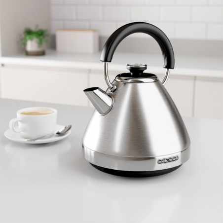 MORPHY RICHARDS 100130 VENTURE S/S 1.5L PYRAMID KETTLE