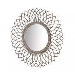 Circle Rattan Wall Mirror D28 cm - Ref G-M001