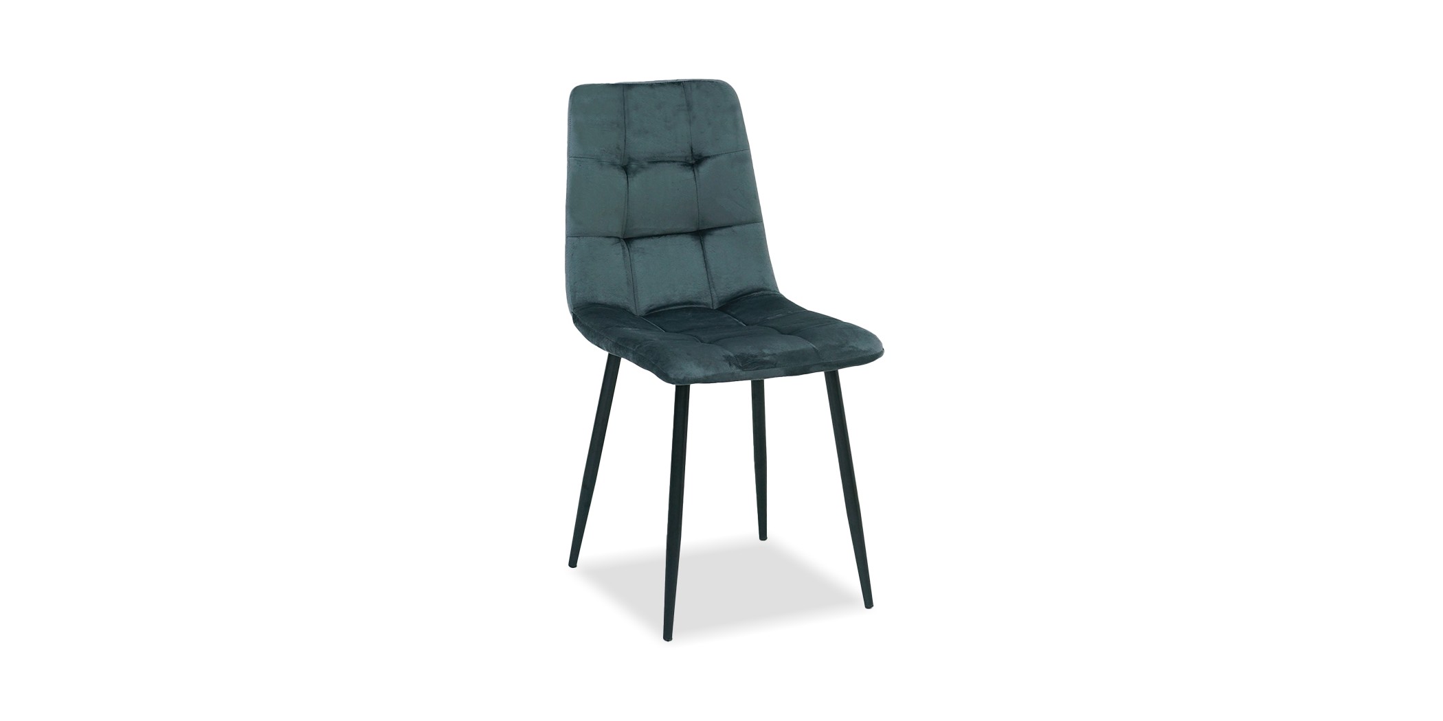 Saroto Dining Chair Dark Grey Velvet