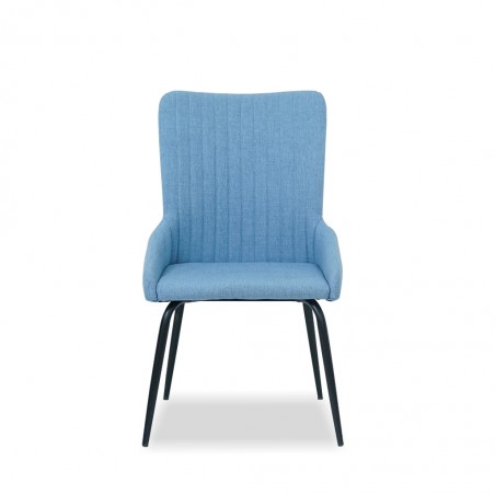 George Dining Chair Blue Polyester