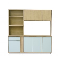 Hellen Kitchen Cabinet 7 Doors & 1 Drawer