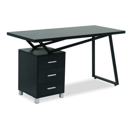 Frank Office Desk Black P.B & Melamine