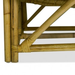 Lazy Chair & Stool Rattan With Cushion