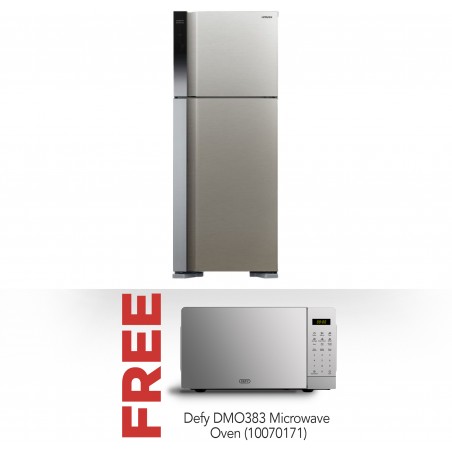Hitachi R-V541PRU0 Refrigerator and Free Defy DMO383 Microwave Oven