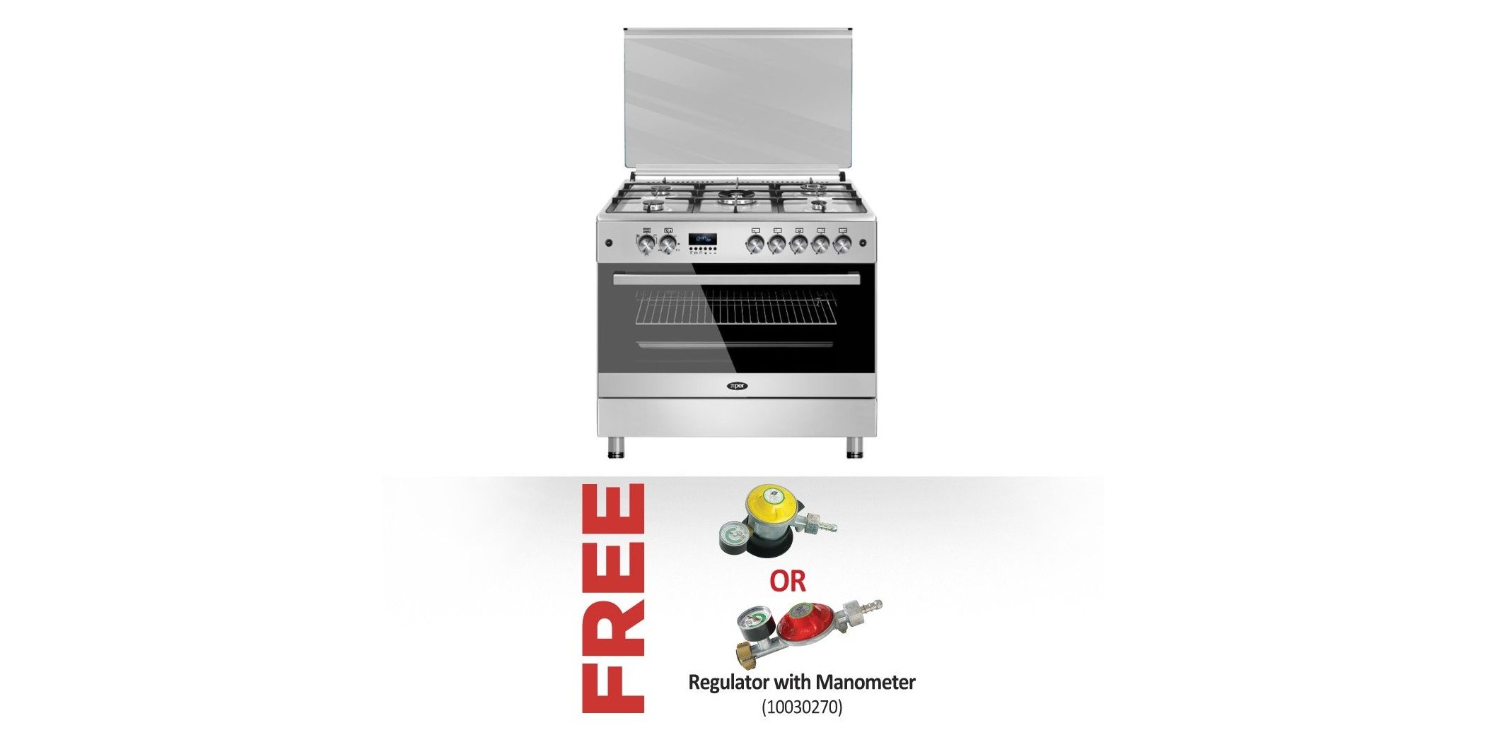 Xper XP9S50E3 Cooker & Free BBILLIONS LPG Regulator