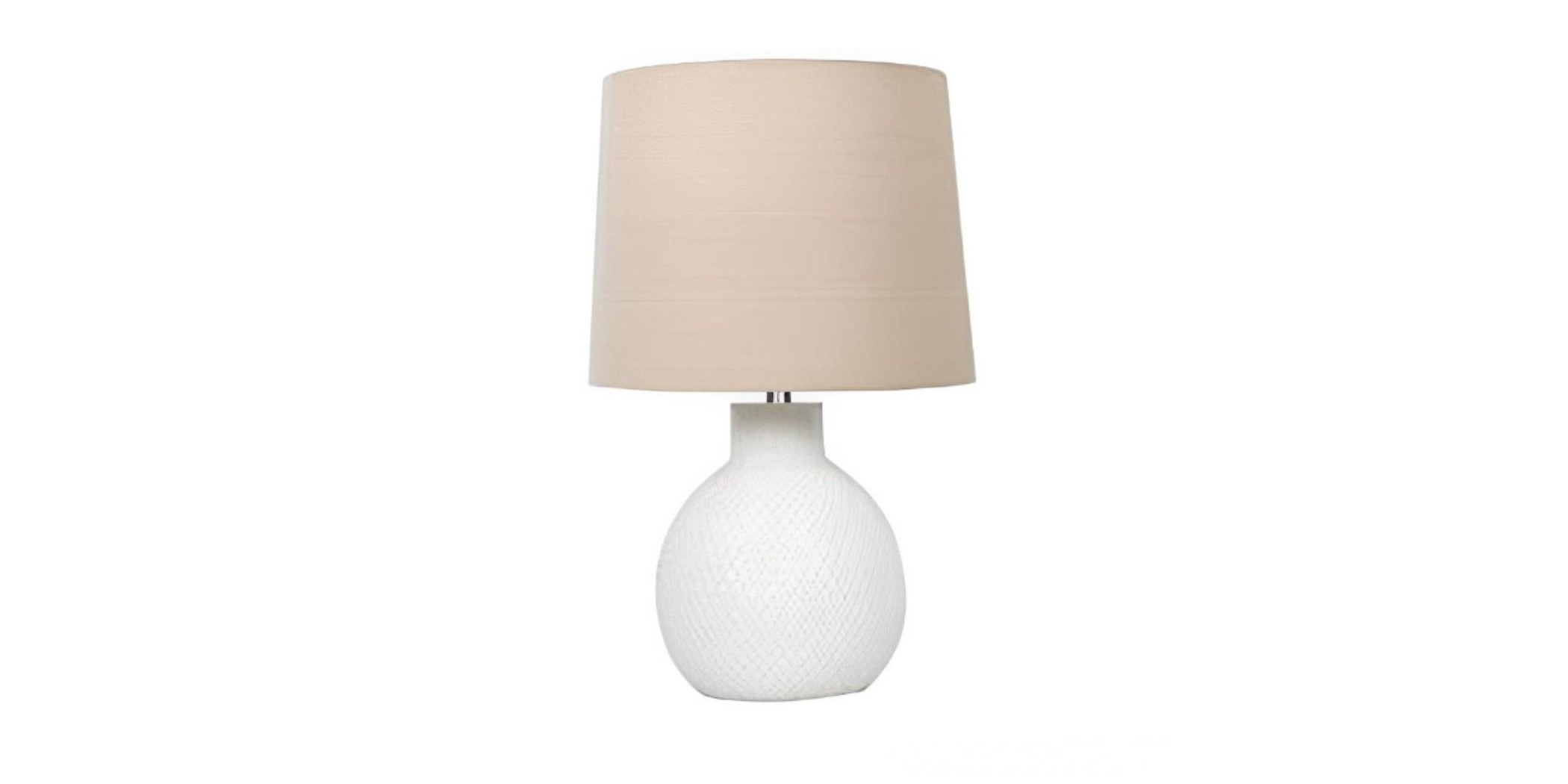 Ceramic Table Lamp Glaze With Texture Cream ML234505