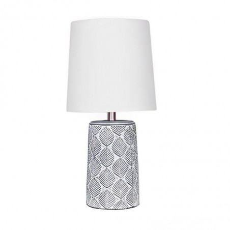 Ceramic Table Lamp With Leaf Patterns	In Antique Grey Finish Antique Grey - ML234514