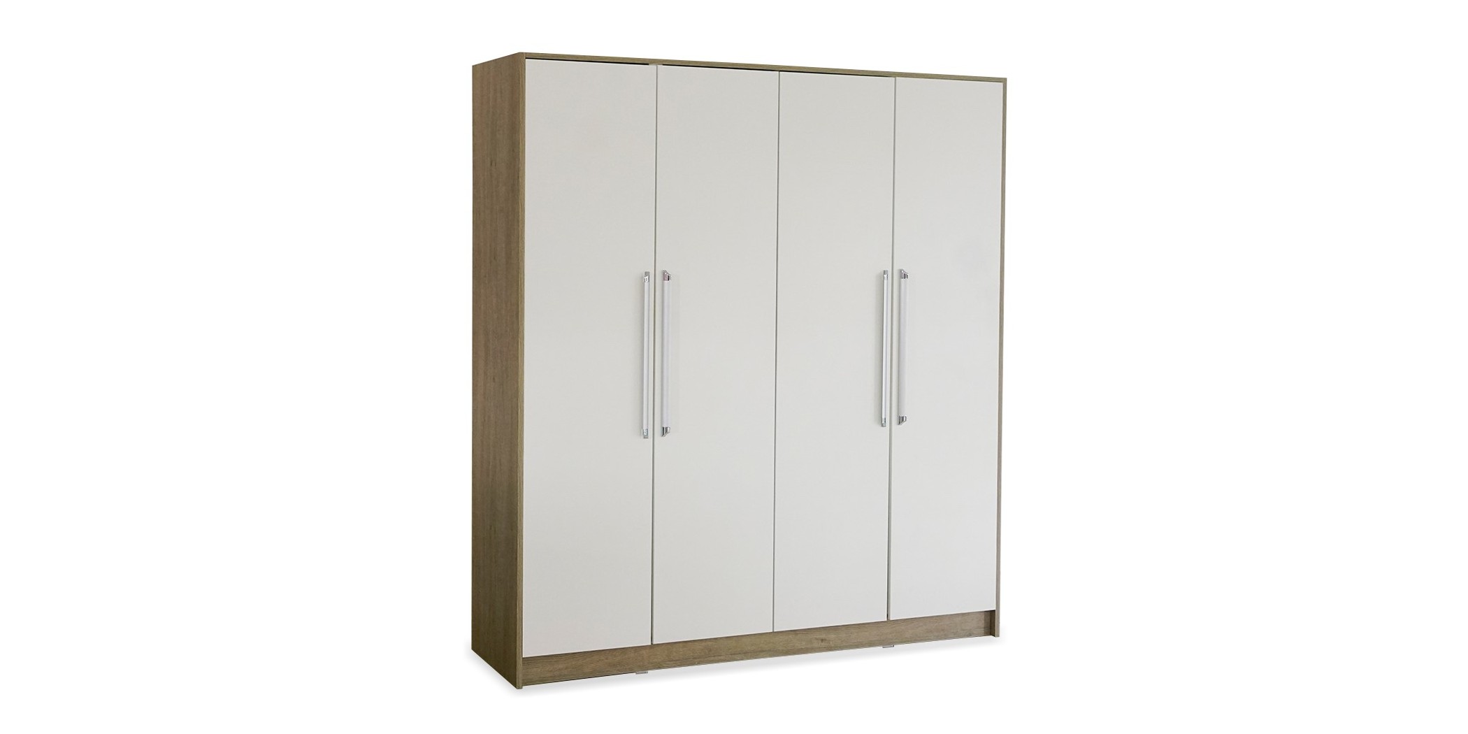 Elnora Wardrobe 4 Doors Relic Oak & Warm White