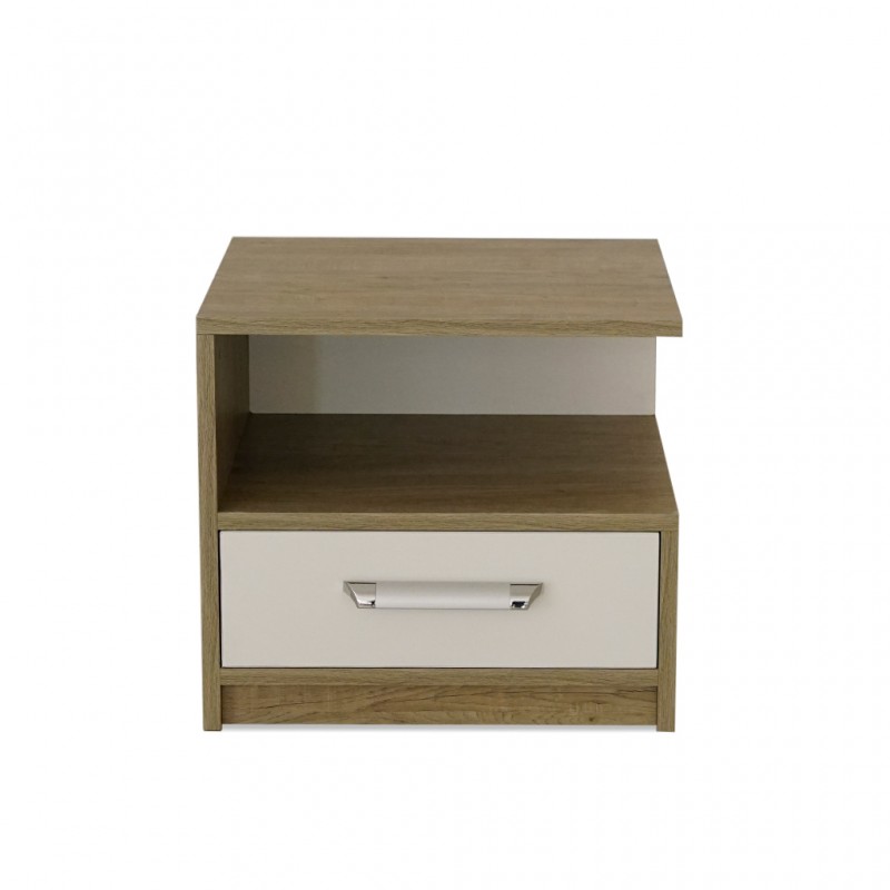 Elnora Night Table Relic Oak & Warm White Elnora Night Table Relic Oak & Warm White