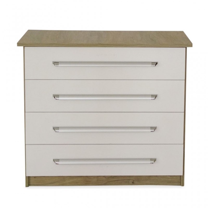 Elnora Chest of Drawers Relic Oak & Warm White Elnora Chest of Drawers Relic Oak & Warm White