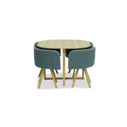 Graph Table And 4 Chairs MDF Top
