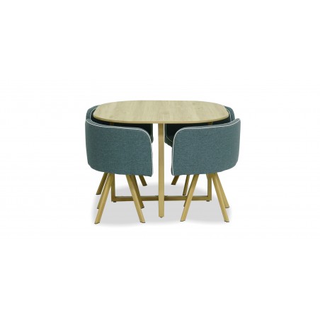 Graph Table And 4 Chairs MDF Top