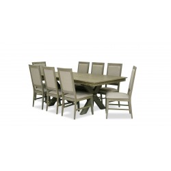 Frosina Table and 8 Chairs Rubberwood