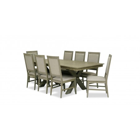 Frosina Table and 8 Chairs Rubberwood