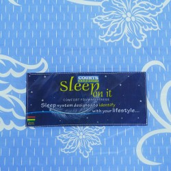 Sleep On it Comfort Single 90x190 cm Foam Blue Fabric