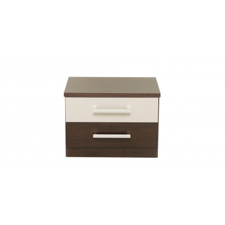 Miami Bedroom Set 180x200 cm Imbuia/Off White