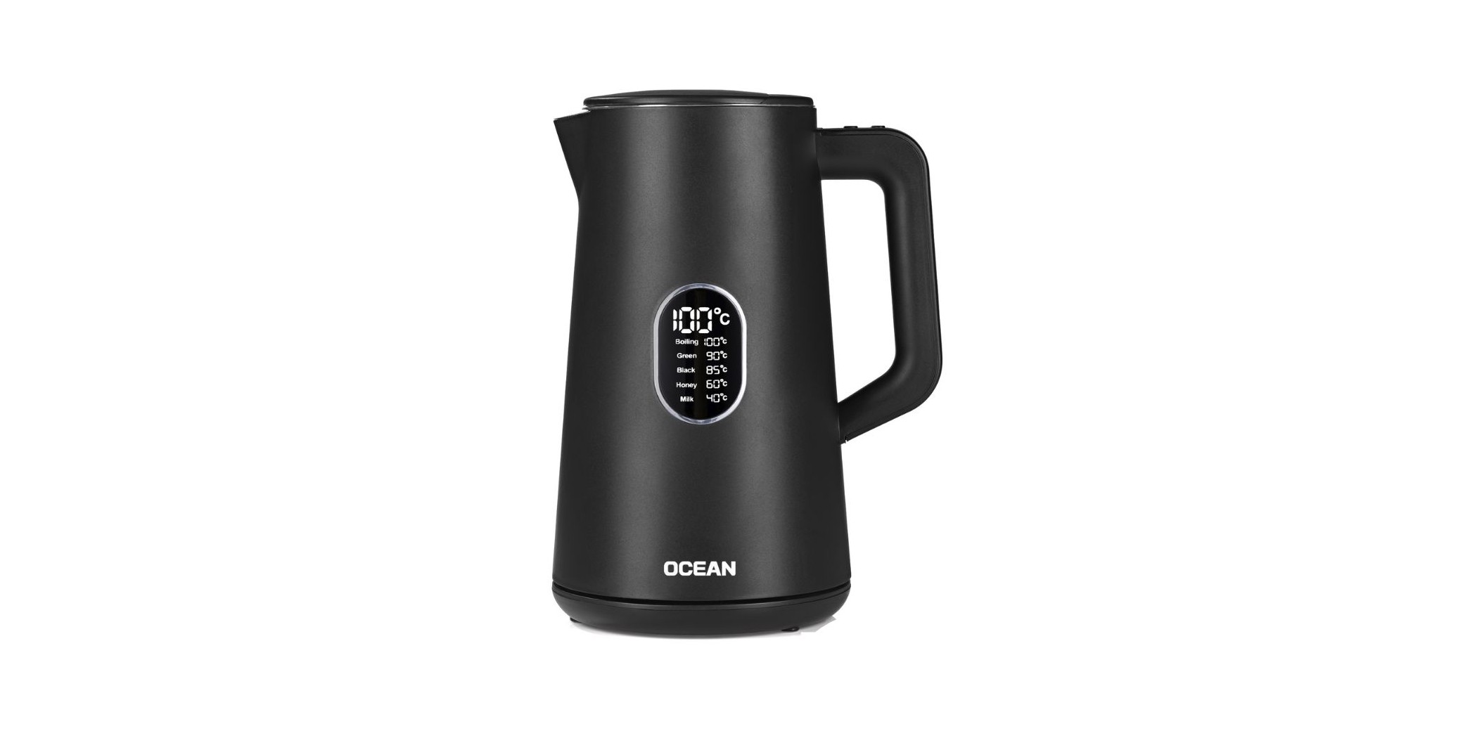 Ocean OCKT1815DN 1.5L Digital Black 2YW Kettle