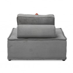 Academy Armless Chair Oakley Graphite Col Fab Academy Armless Chair Oakley Graphite Col Fab