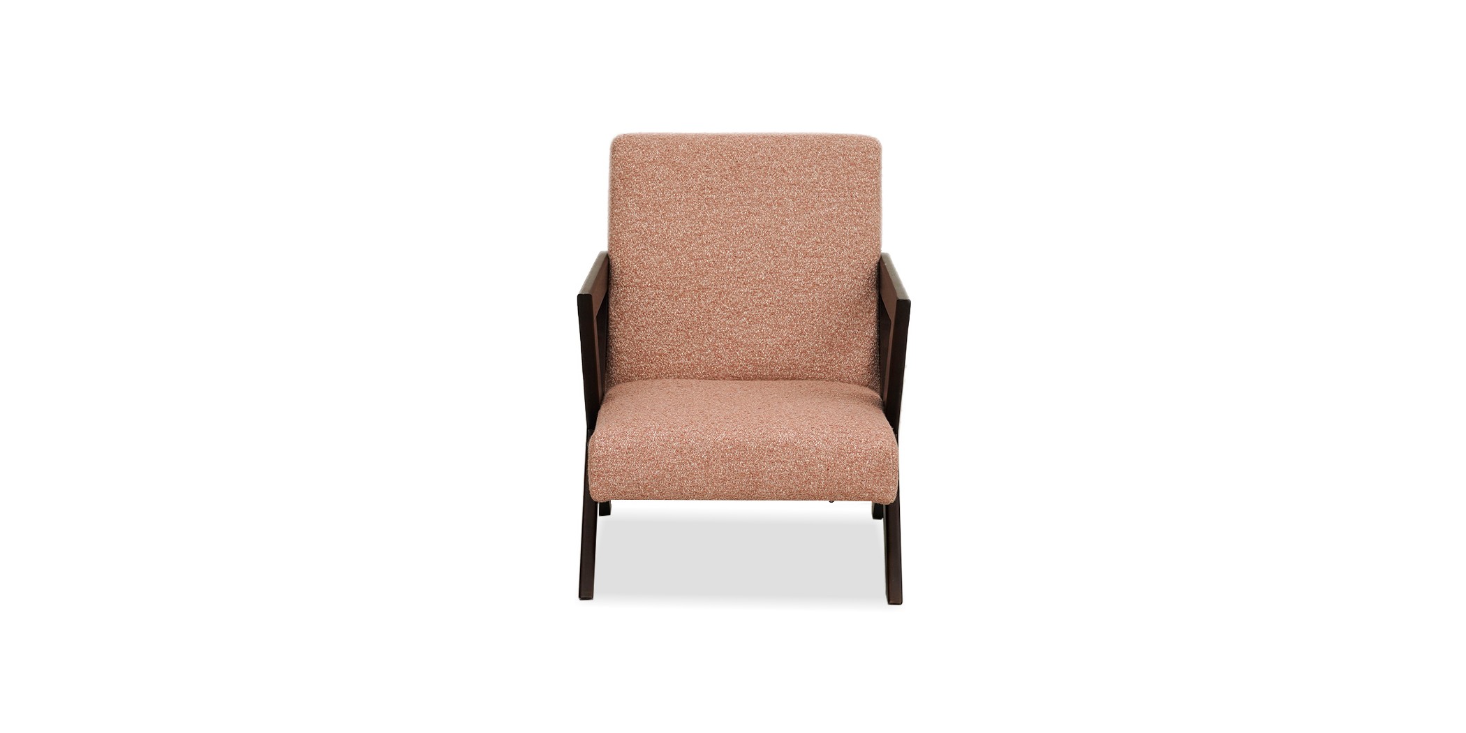 Accent Chair with Wooden Arm