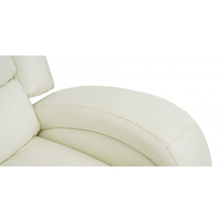 Veneto Sofa 3+2 in White Leather Gel