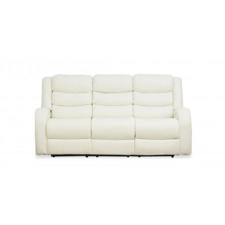 Veneto Sofa 3+2 in White Leather Gel