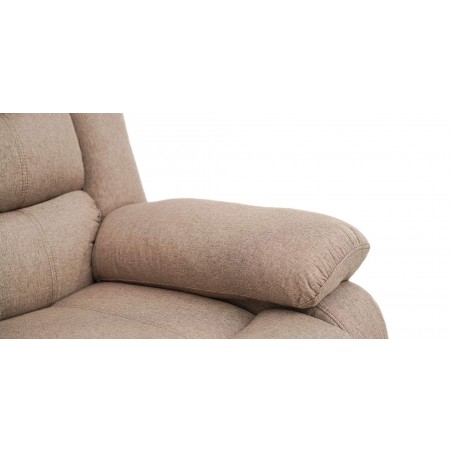 Tavana Recliner Sofa 3RR+2 Seater Brown Col Fabric