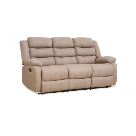Tavana Recliner Sofa 3RR+2 Seater Brown Col Fabric