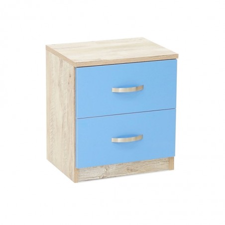 Wingo Night Table With 2 Drawers In Melamine MDF