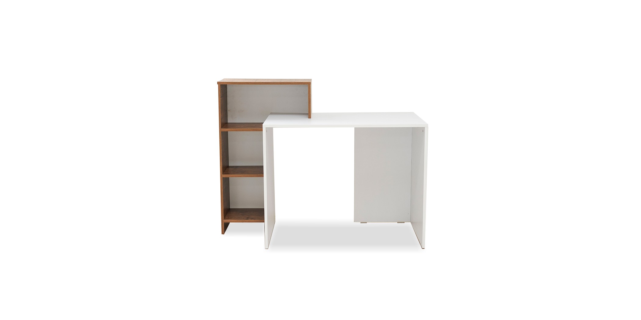 Althea Office Table With Side Shelf